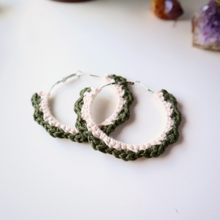 Load image into Gallery viewer, Frilly hoop earrings
