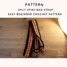 Load image into Gallery viewer, split spike stitch bag strap
