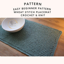 Load image into Gallery viewer, wheat stitch placemat - lightweight
