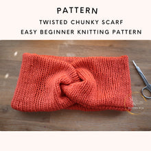 Load image into Gallery viewer, twisted chunky scarf
