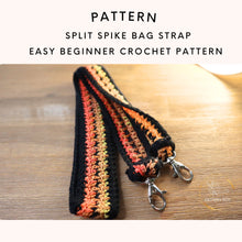 Load image into Gallery viewer, split spike stitch bag strap
