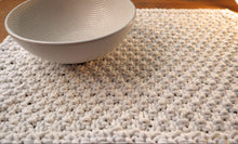 Load image into Gallery viewer, Wheat stitch placemat - macrame yarn
