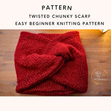 Load image into Gallery viewer, twisted chunky scarf
