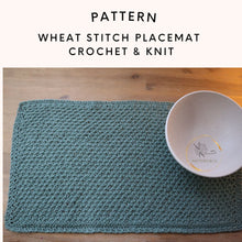 Load image into Gallery viewer, wheat stitch placemat - lightweight
