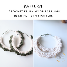 Load image into Gallery viewer, Frilly hoop earrings
