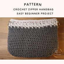Load image into Gallery viewer, crochet zipper handbag

