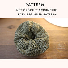 Load image into Gallery viewer, net crochet scrunchie
