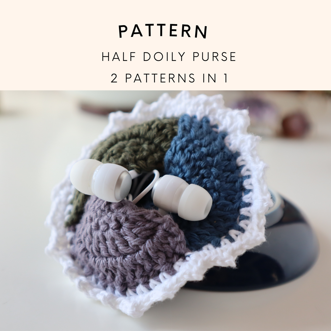 Half doily earphone pouch