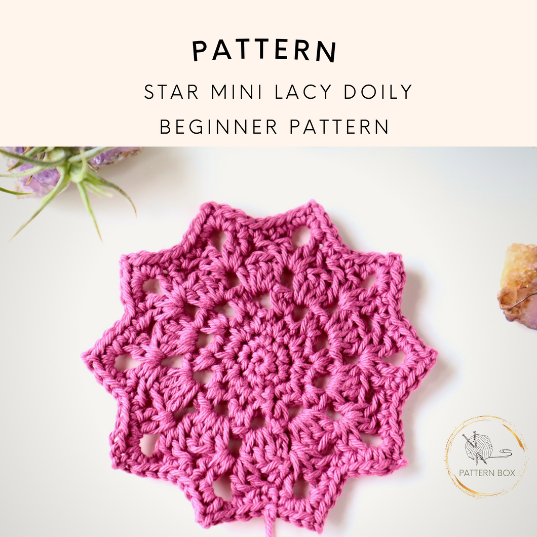 Star mini lacy doily