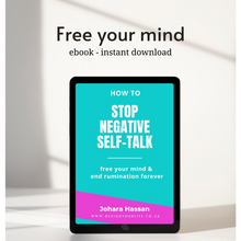 Load image into Gallery viewer, Stop Negative Self-Talk and Rumination - ebook &amp; worksheets
