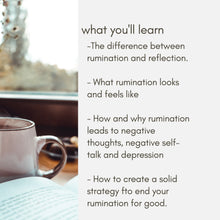 Load image into Gallery viewer, Stop Negative Self-Talk and Rumination - ebook &amp; worksheets
